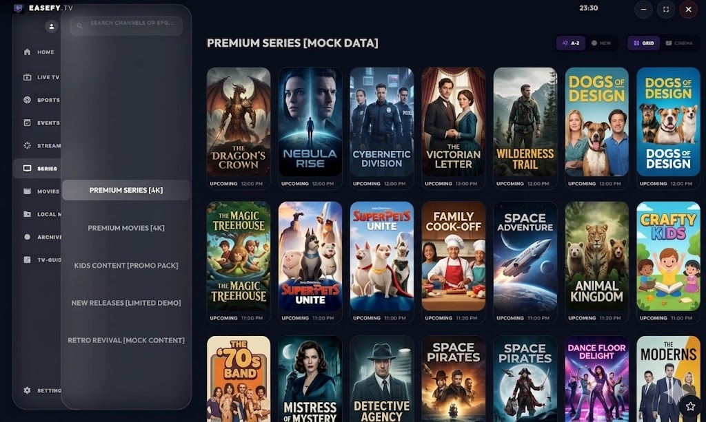 EaseFy Player Series Mode Mockup