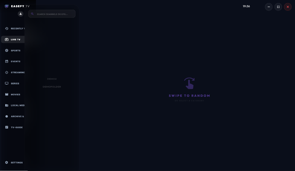 EaseFy Player Interface